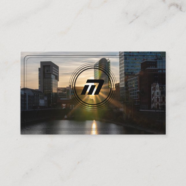 Tarjeta De Visita Edificios arquitectónicos modernos monocasco (Anverso)