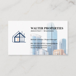 Tarjeta De Visita Edificios comerciales   Construcción   Arquitectur