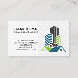 Tarjeta De Visita Edificios Comerciales   Propiedades Inmobiliarias