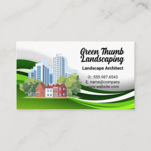 Tarjeta De Visita Edificios de la ciudad Hogares residenciales P