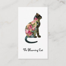 Tarjeta de visita editable del FLORISTA