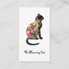 Tarjeta de visita editable del FLORISTA