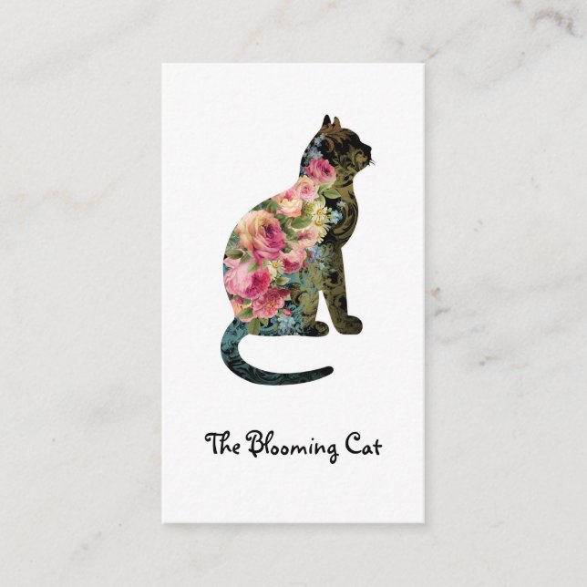 Tarjeta de visita editable del FLORISTA (Anverso)