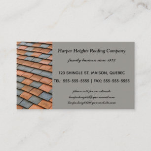 Tarjeta De Visita Editable Roofing Company