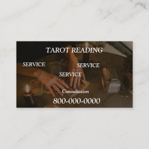 Tarjeta De Visita Editable, Servicio de lectura de cartas, Tarot, Ma