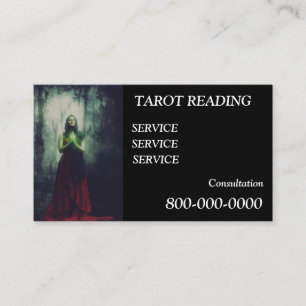 Tarjeta De Visita Editable, Servicio de lectura de tarjetas, Tarot, 