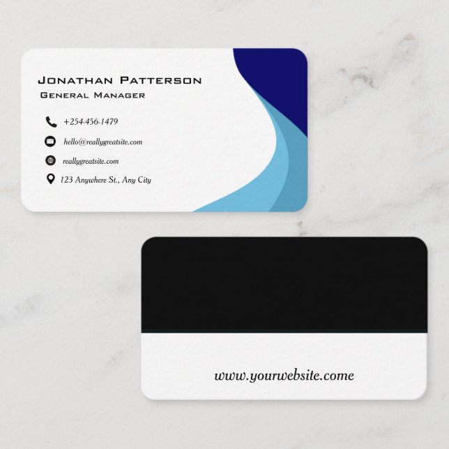 Tarjeta De Visita Editar y personalizar (Anverso / Reverso)