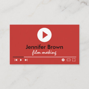 Tarjeta De Visita Editor de cine Youtuber Director de video Producci