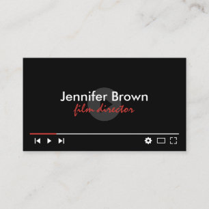 Tarjeta De Visita Editor de películas para Youtube Channel Youtuber 