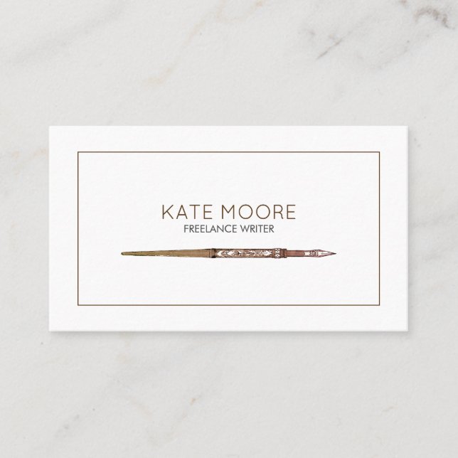 Tarjeta De Visita Editor de plumas para la fuente de la colección mi (Anverso)