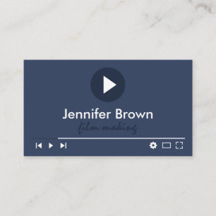 Tarjeta De Visita Editor de producción de películas Youtuber Video D