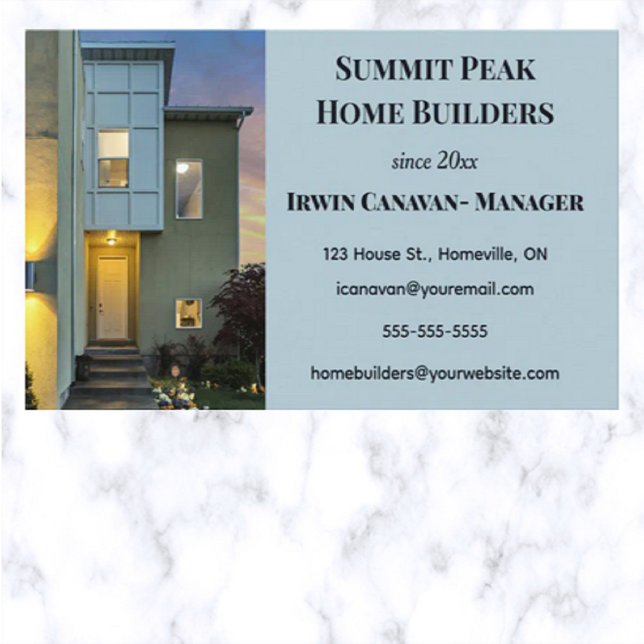 Tarjeta De Visita Editoriales editables para el hogar (Subido por el creador)