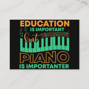 Tarjeta De Visita Educación artística musical y piano