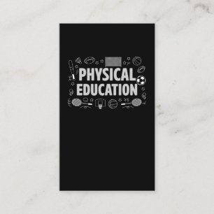 Tarjeta De Visita Educación física Deportes Educación física Edu
