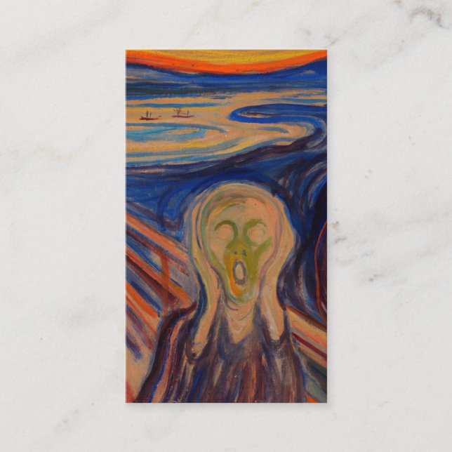 Tarjeta De Visita Edvard Munch El Grito 1910 (Anverso)