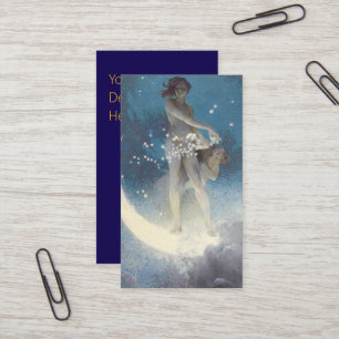 Tarjeta De Visita Edwin Blashfield Stars dispersando Art Nouveau
