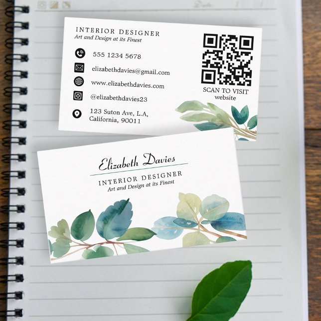 Tarjeta De Visita Eeucalipto de vegetación exuberante (Subido por el creador)