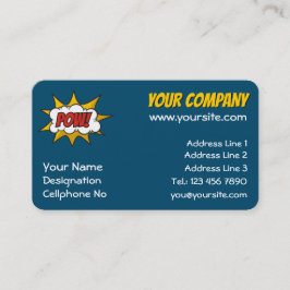 Tarjeta De Visita Efecto de sonido de comic