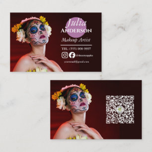 Tarjeta De Visita efecto especial disfraz maquillaje artista MUA fot
