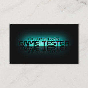 Tarjeta De Visita Efecto espejo futurista moderno 