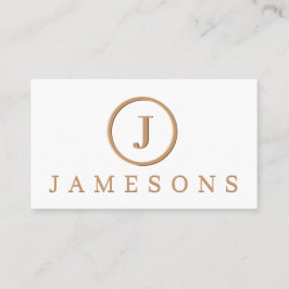 Tarjeta De Visita Efecto Grabado en relieve del logotipo del monogra