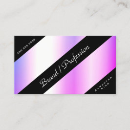 Tarjeta De Visita Efecto holográfico moderno degradado púrpura pasto