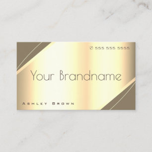 Tarjeta De Visita Efecto Oro Noble Estilo Lujoso Profesional