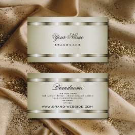 Tarjeta De Visita Efecto platino moderno profesional y simple