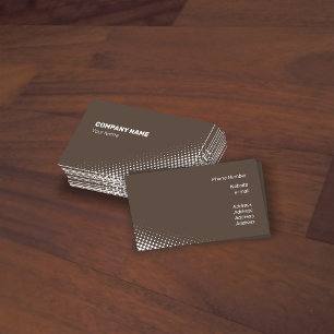 Tarjeta De Visita Efecto semitono blanco moderado
