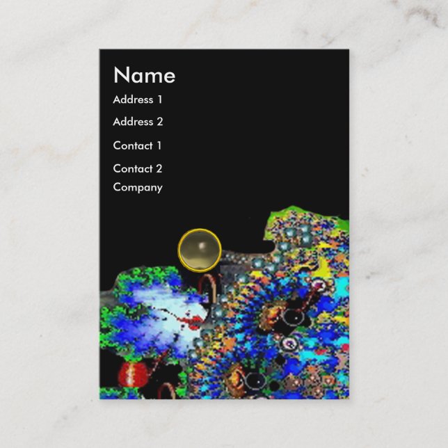 Tarjeta De Visita EFEMERAL AGATE Beauty, Salon, Spa, Makeup Artists (Anverso)