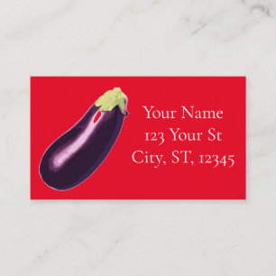 Tarjeta De Visita Eggplant Thunder_Cove