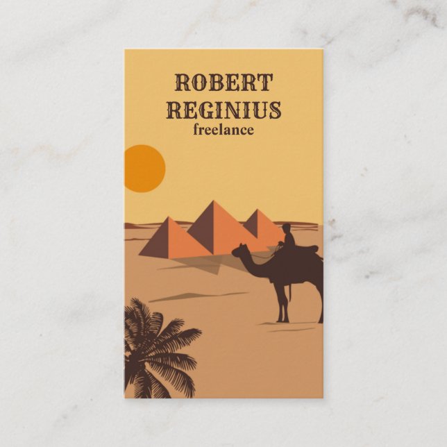 Tarjeta De Visita Egipto, El Cairo (Anverso)