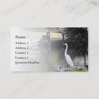 Tarjeta De Visita Egret