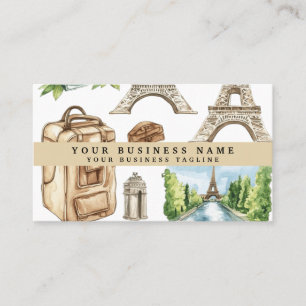 Tarjeta De Visita Eiffel Tower Viajes