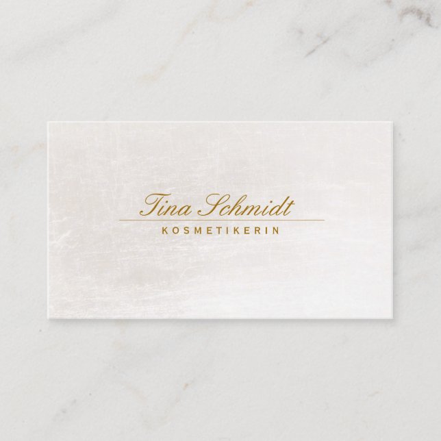 Tarjeta De Visita Einfache elegante Kosmetik Salon Spa Visitenkarte (Anverso)