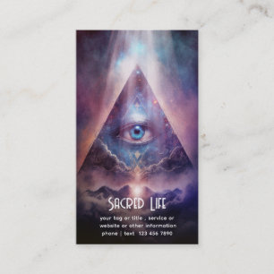 Tarjeta De Visita Eje Sagrado Diseño Tercer Ojo