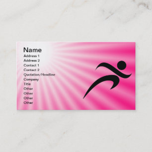 Tarjeta De Visita Ejecución rosa