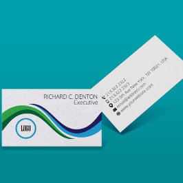 Tarjeta De Visita Ejecutivo administrativo profesional corporativo 