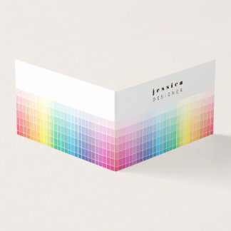 Tarjeta De Visita Ejemplo de la paleta de visualización de color del