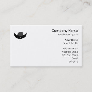 Tarjeta De Visita Ejemplo negro del gorra del pirata