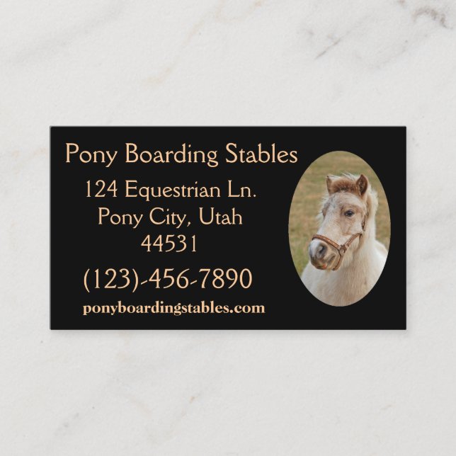 Tarjeta De Visita Ejemplo Pony1 (Anverso)