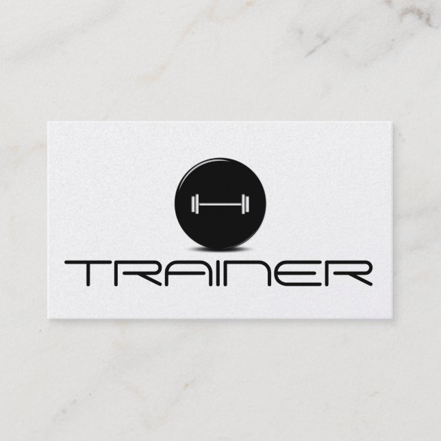 Tarjeta De Visita Ejercicio de entrenador personal Gym Fitness Busin (Anverso)
