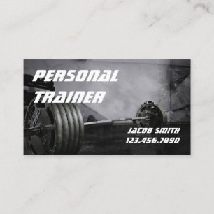 Tarjeta De Visita Ejercicio de entrenador personal Gym Fitness Busin