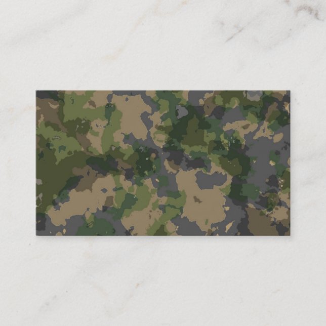 Tarjeta De Visita Ejército Camo (Anverso)