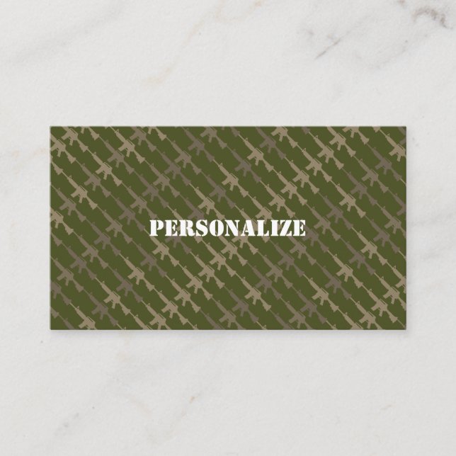 Tarjeta De Visita Ejército de Reclutamiento de las Fuerzas Armadas M (Anverso)