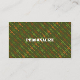 Tarjeta De Visita Ejército Verde de las Fuerzas Armadas