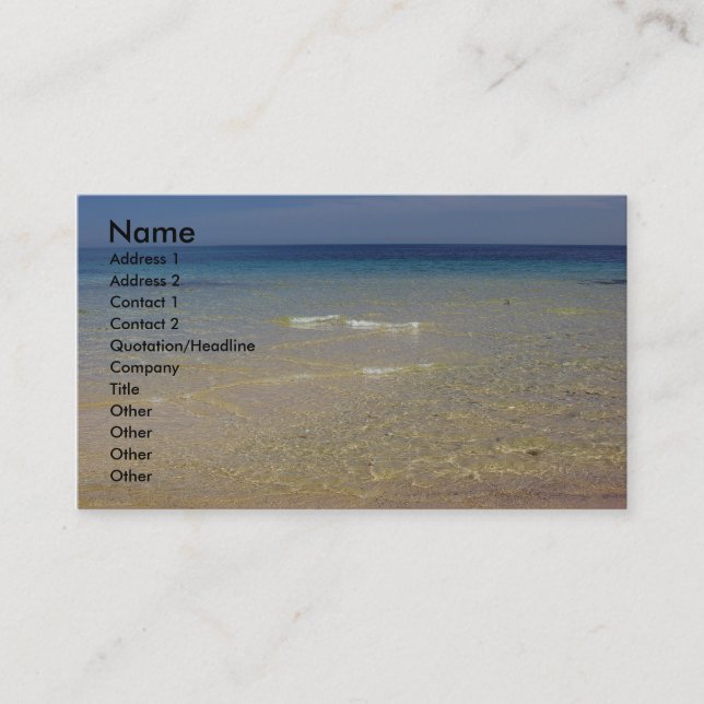 Tarjeta De Visita El #1 mediterráneo (Anverso)