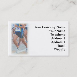 Tarjeta De Visita El activar, aptitud y atletismo