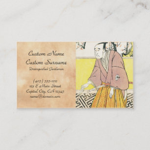 Tarjeta De Visita El actor Onoye Matsusuke I como hombre que