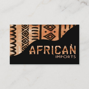 Tarjeta De Visita El africano importa II - paño del fango del Kenya